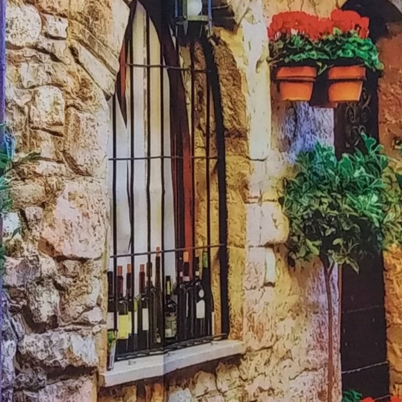 Wall Hanging Tapestry Cobblestone Street Scene - Picture 5 of 5